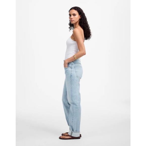 Madewell Sky Blue Straight Leg Jeans - Picture 2 of 10